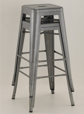 Our former bar stools - the Tabouret 30" bar stools from Overstock.com. A bargain at $99.99 for the pair. 